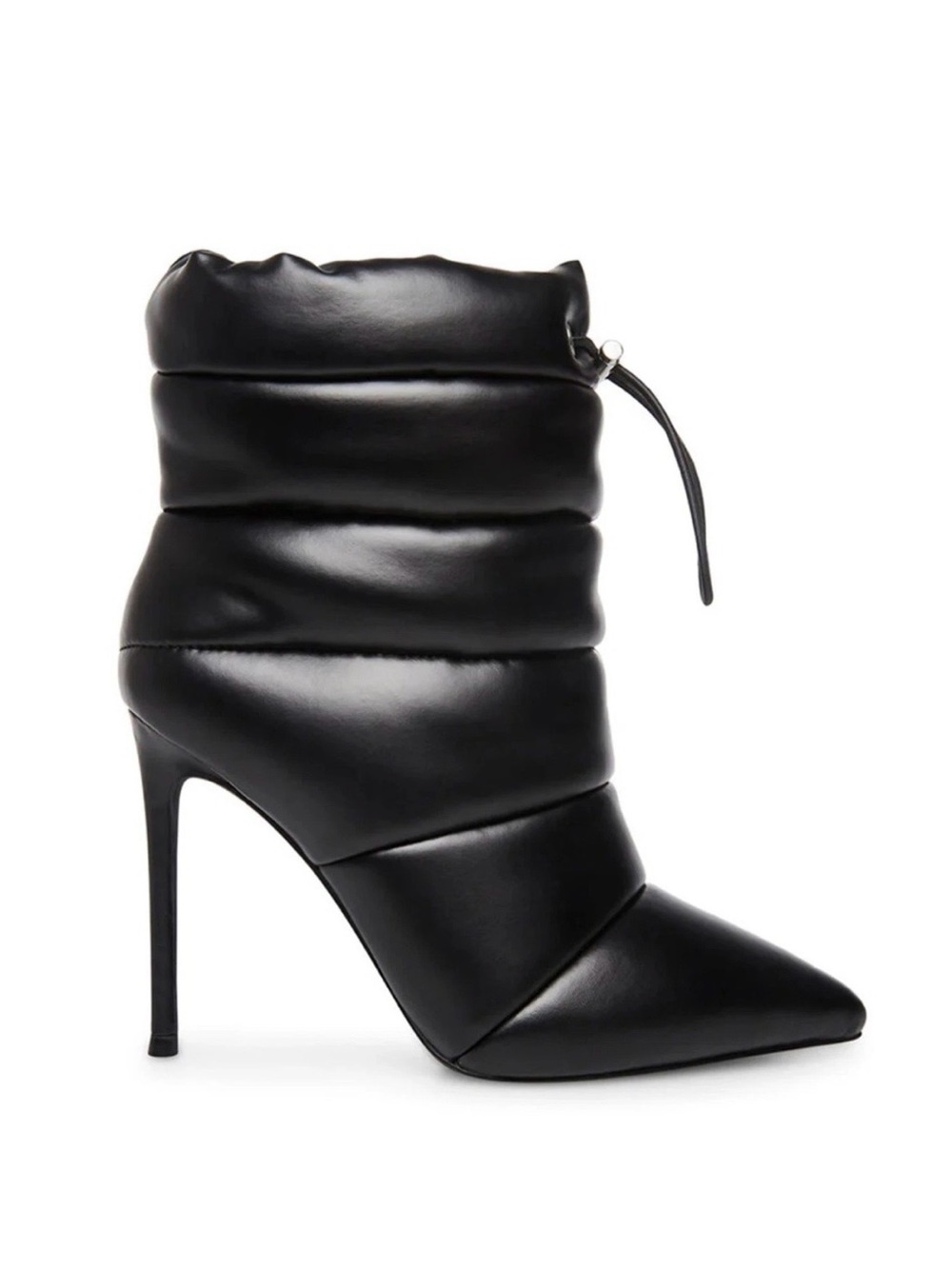 Women’s Steve Madden Faux Leather Quilted Cloak Stiletto Heel Boots